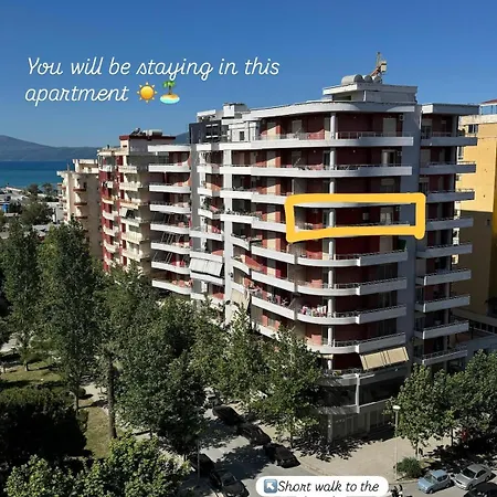 Mountain & View, Large Balcony Flat In Appartamento Vlorë