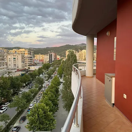 Mountain & View, Large Balcony Flat In Vlorë